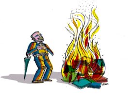 Ataques à Educação Ilustração (Crédito Cesar Habert Paciornik)