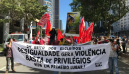 Manifestação contra desigualdade