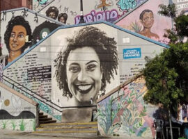 Escadão Marielle Franco, homenagem à vereadora assassinada em São Paulo (Parzeus/Wikimedia Commons)