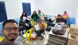 parte da comissão eleitoral do conselho tutelar de Paulino Neves.