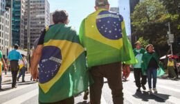 Ato pro Bolsonaro em São Paulo.