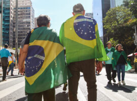 Ato pro Bolsonaro em São Paulo.