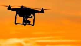 Quadcopter drone. Original public domain image from Wikimedia Commons