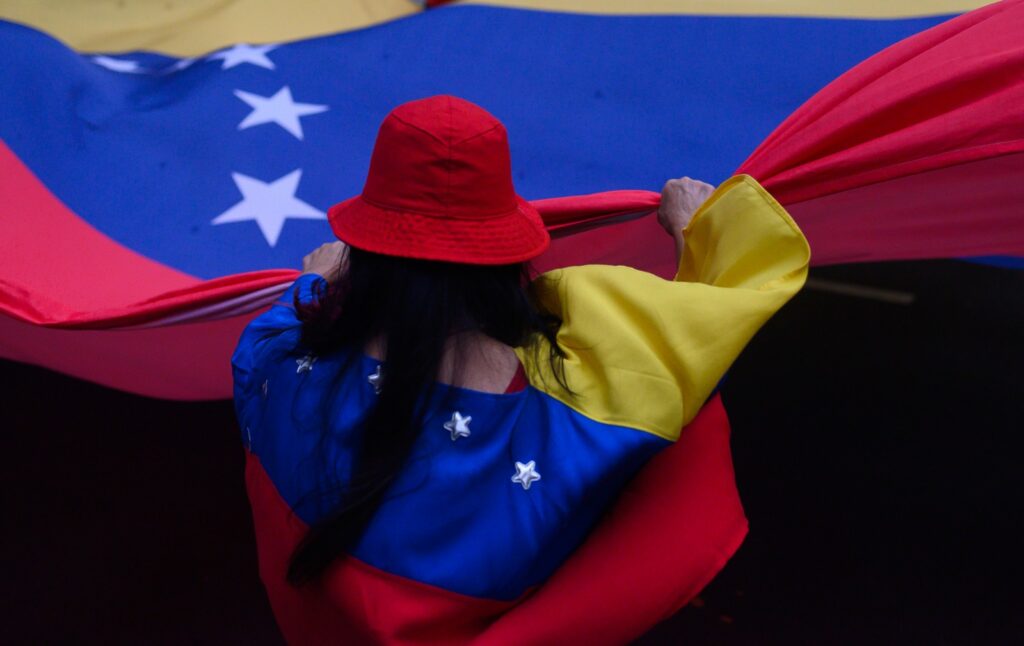 Manbifestação no Rio de Janeiro contra a invasão dos EUA na Venezuela