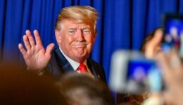 President Trump makes remarks at the U.S. Embassy Buenos Aires meet and greetMore: President Donald Trump conducts a meet and greet with the staff and families of US Embassy Buenos Aires along with Secretary Michael R. Pompeo in Argentina, 30 November 2018. [State Department photo/ Public Domain]. Original public domain image from <a href="https://www.flickr.com/photos/statephotos/46070716132/" target="_blank" rel="noopener noreferrer nofollow">Flickr</a>