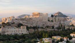 The Acropolis in Athens, Greece.