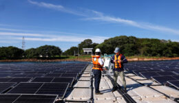 Planta de energia fotovoltaica flutuante da Itaipi Binacional