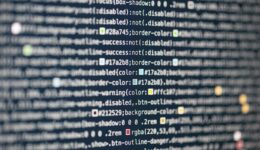 Free computer code on screen image, public domain CC0 photo.