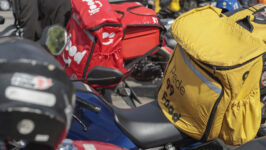 Protesto motorista de aplicativo
