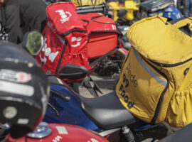 Protesto motorista de aplicativo