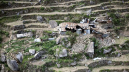 U.S. Marine aircraft survey Nepal earthquake damage, support USAID efforts